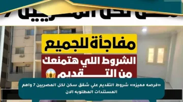 «فرصة مميزة» شروط التقديم على شقق سكن لكل المصريين 7 وأهم المستندات المطلوبة الآن
